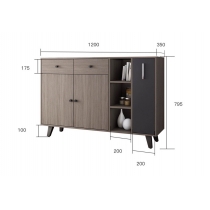 北歐品味系列 餐邊櫃 *120cm (IS5842)