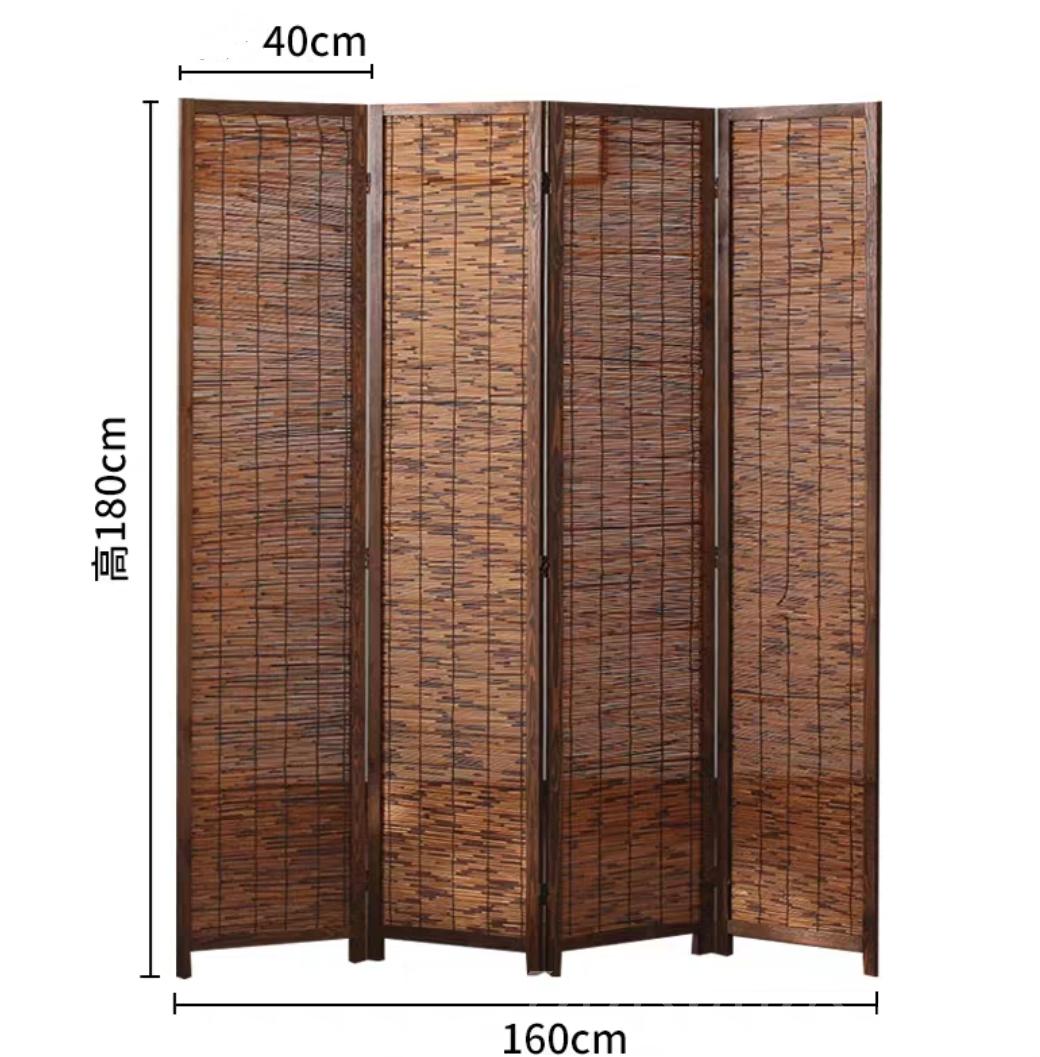 實木屏風 風水屏風 *4片 (IS1988)
