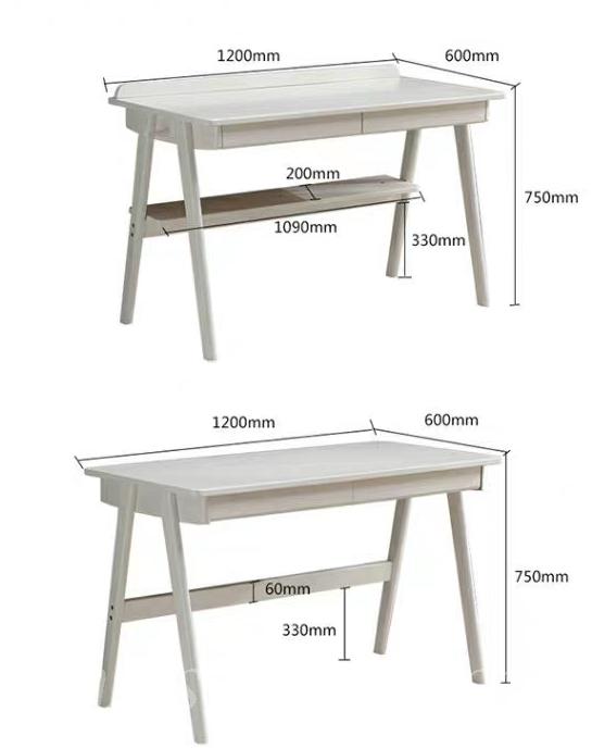 日式橡木系列 實木電腦枱書枱 80cm/100cm/120cm/140cm (IS2198)