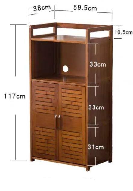 時尚系列 竹制餐邊櫃*59.5cm (IS0507)
