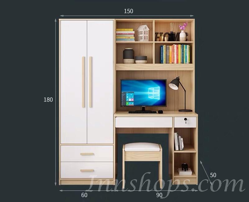 北歐品味系列 2門衣櫃電腦枱組合 150cm/190cm (IS6765)