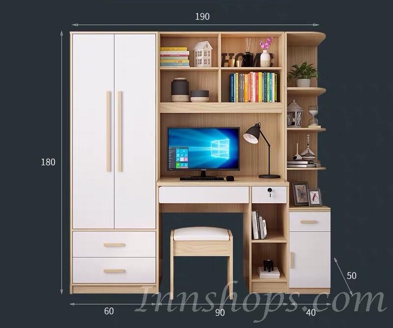 北歐品味系列 2門衣櫃電腦枱組合 150cm/190cm (IS6765)