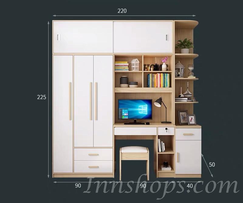 北歐品味系列 2門衣櫃電腦枱組合 150cm/190cm (IS6765)
