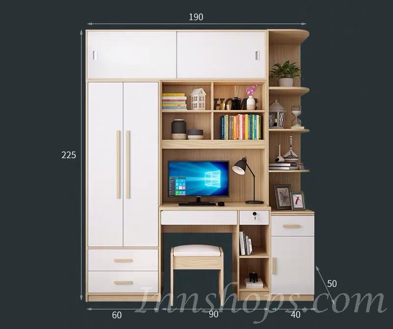 北歐品味系列 2門衣櫃電腦枱組合 150cm/190cm (IS6765)