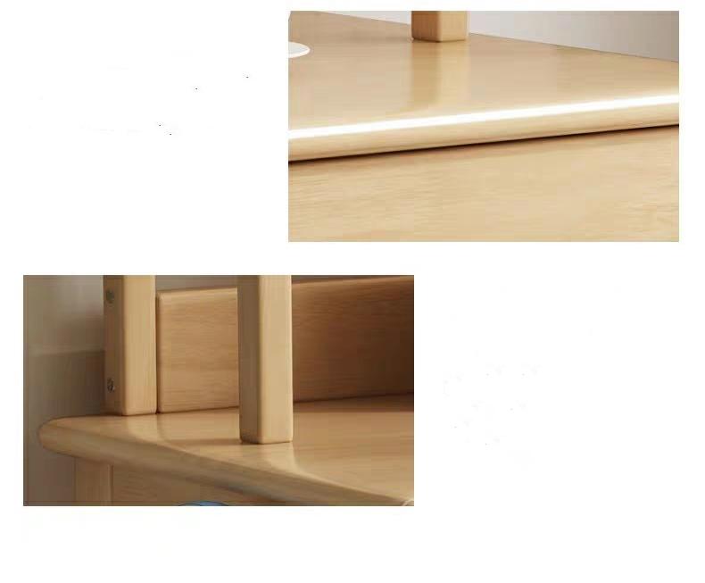 日式橡木系列 實木書架連書枱 100cm/120cm/140cm (IS0655)