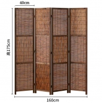 實木屏風 風水屏風 *4片 (IS1988)