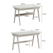 日式橡木系列 實木電腦枱書枱 80cm/100cm/120cm/140cm (IS2198)