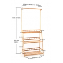 楠竹系列 竹制花架*60/80/100cm (IS0497)