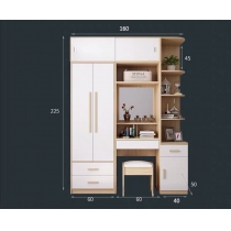 北歐品味系列 2門衣櫃梳妝枱組合 120cm/160cm (IS6762)