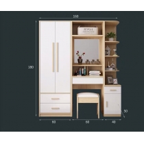北歐品味系列 2門衣櫃梳妝枱組合 120cm/160cm (IS6762)