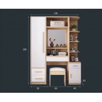 北歐品味系列 單門衣櫃梳妝枱組合 90cm/130cm (IS6763)