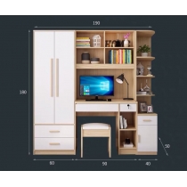 北歐品味系列 2門衣櫃電腦枱組合 150cm/190cm (IS6765)