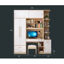 北歐品味系列 2門衣櫃電腦枱組合 150cm/190cm (IS6765)