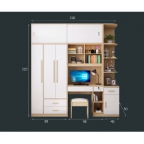 北歐品味系列 2門衣櫃電腦枱組合 150cm/190cm (IS6765)