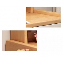 日式橡木系列 實木書架連書枱 80cm/100cm/120cm (IS0773)