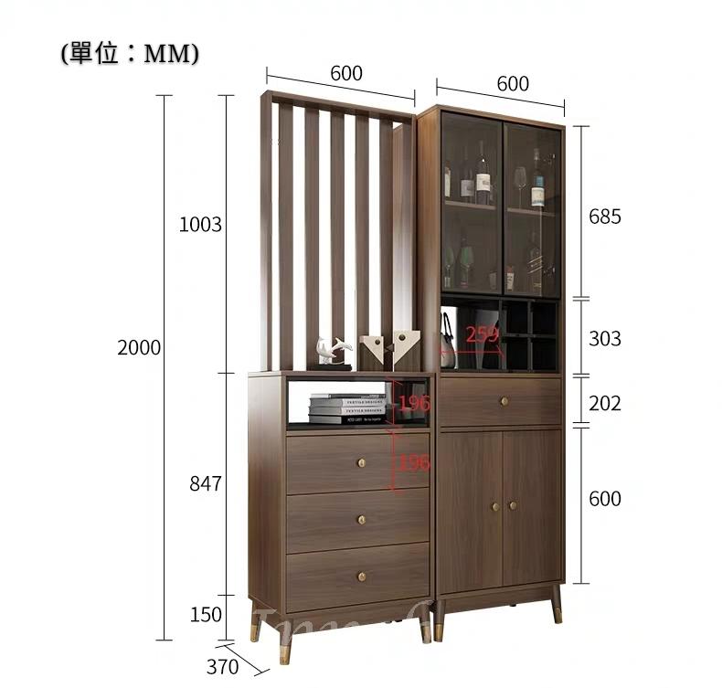 北歐格調系列 鞋櫃 屏風櫃 間廳櫃 *2呎/4呎 (IS6053)