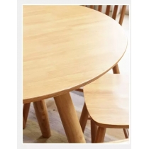 日式實木橡木 餐桌椅組合 *100cm (IS1281)