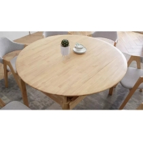 日式實木橡木 餐桌椅組合 可伸縮*80/135cm (IS1792)