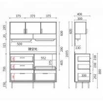 日式こだわる系列 餐邊櫃 *120cm (IS1875)