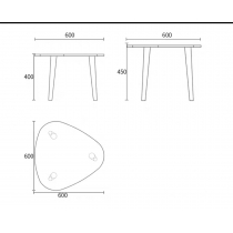 時尚系列 茶几 (圓/三角/水滴) (IS3273)