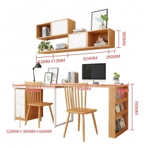 北歐品味系列 伸縮書枱吊櫃 120cm-190cm (IS5497)