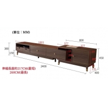 北歐格調系列 伸縮電視櫃 217cm-260cm (IS6055)