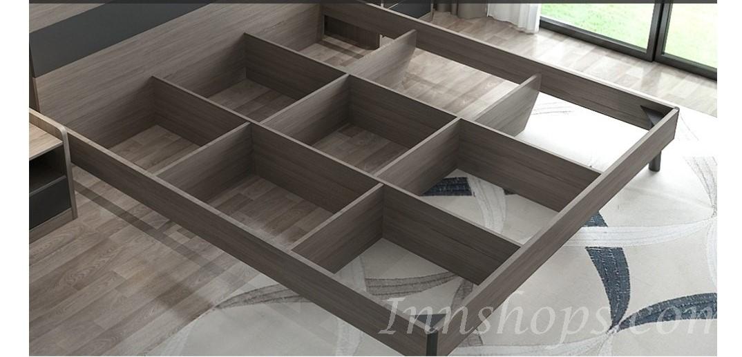 北歐格調.摩登.品味 雙人床 *5呎/6呎(不包床褥) (IS1538)