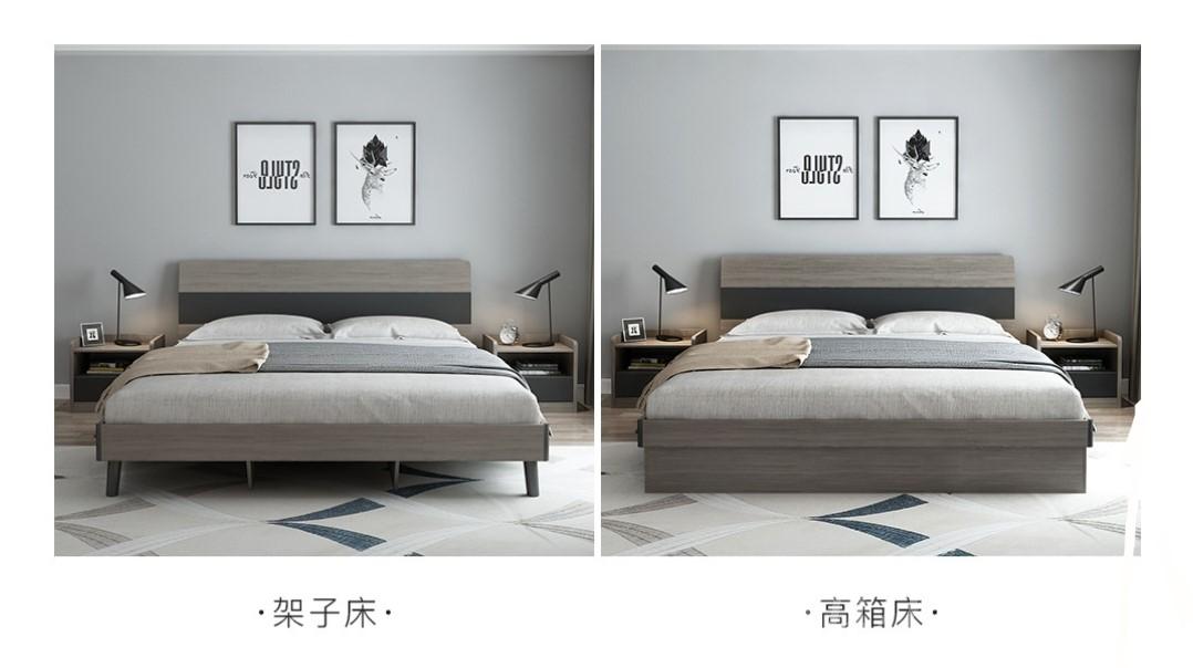 北歐格調.摩登.品味 雙人床 *5呎/6呎(不包床褥) (IS1538)
