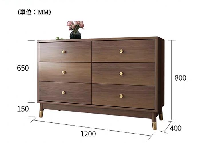北歐格調系列 餐邊櫃6斗櫃*120cm(IS4898)
