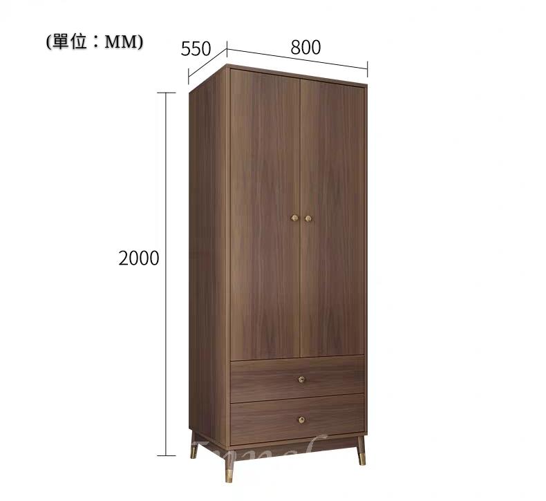 北歐格調系列 衣櫃 80cm (IS5485)