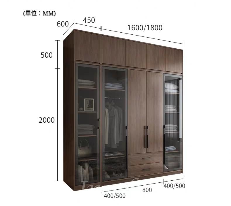 北歐格調系列 衣櫃頂櫃邊櫃*160cm / 180cm(IS5815)