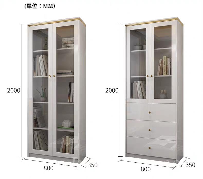 意式氣派系列 2門書櫃儲物櫃 80cm (IS6320)