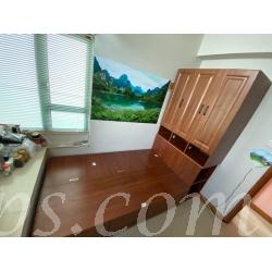 訂造 多功能組合床 衣櫃床+3櫃桶 *可自訂呎吋(不包床褥)(IS6908)