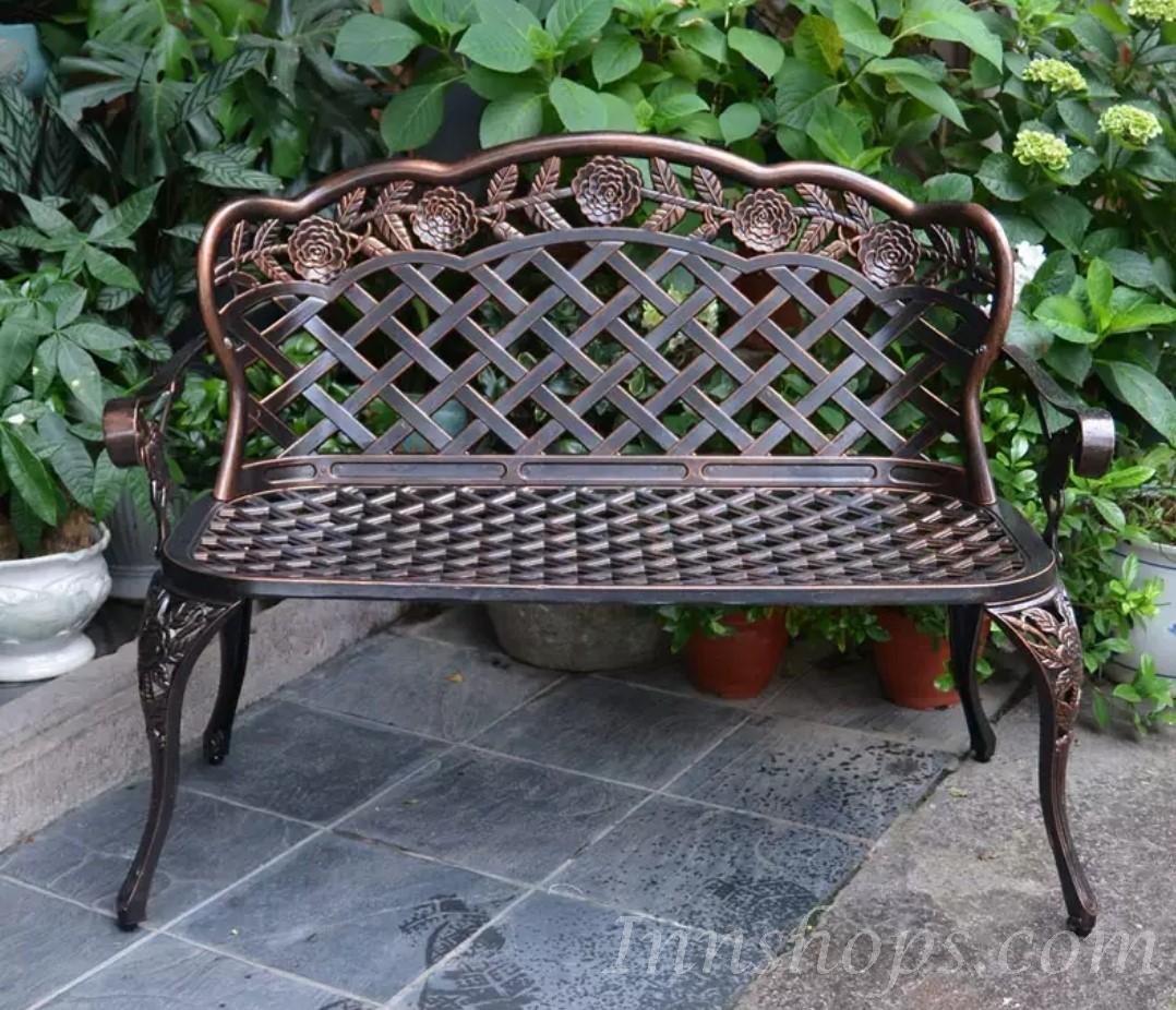 戶外傢俱 學校傢俬玫瑰花庭園椅 *108cm(IS6952)