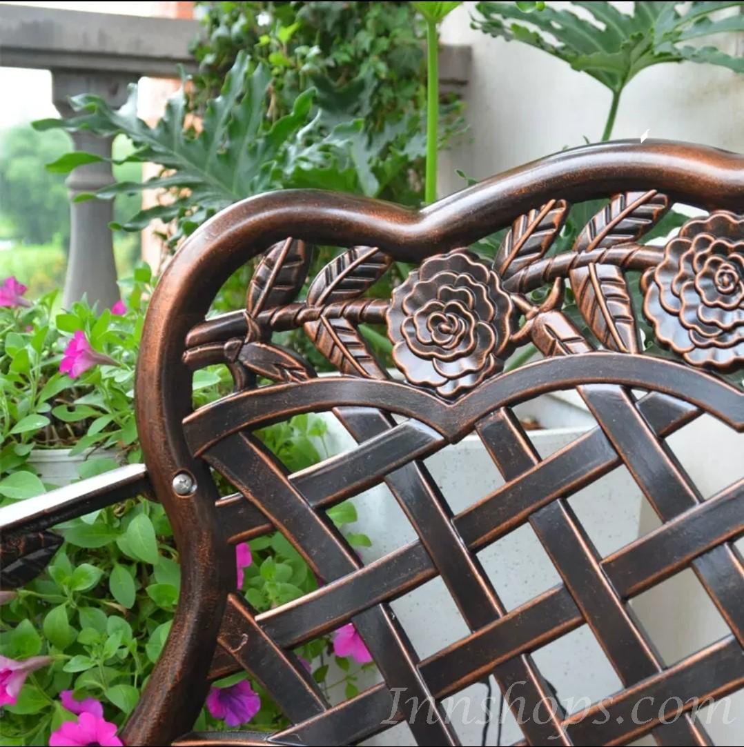 戶外傢俱 學校傢俬玫瑰花庭園椅 *108cm(IS6952)