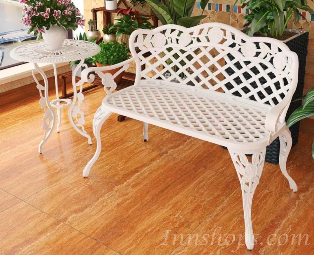 戶外傢俱 學校傢俬玫瑰花庭園椅 *108cm(IS6952)
