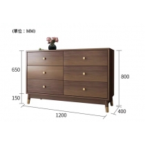 北歐格調系列 餐邊櫃6斗櫃*120cm(IS4898)