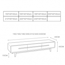 北歐實木系列 黑胡桃木電視櫃 150cm/160cm/180cm/200cm/210cm/220cm/240cm (IS5080)