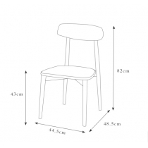 北歐實木系列 黑胡桃木伸縮餐桌椅組合*(100-130)/(110-140)/(120-150)/(130-160)cm(IS5116)