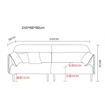 小型梳化 彷皮系列 93/150/206/245cm (IS6869)