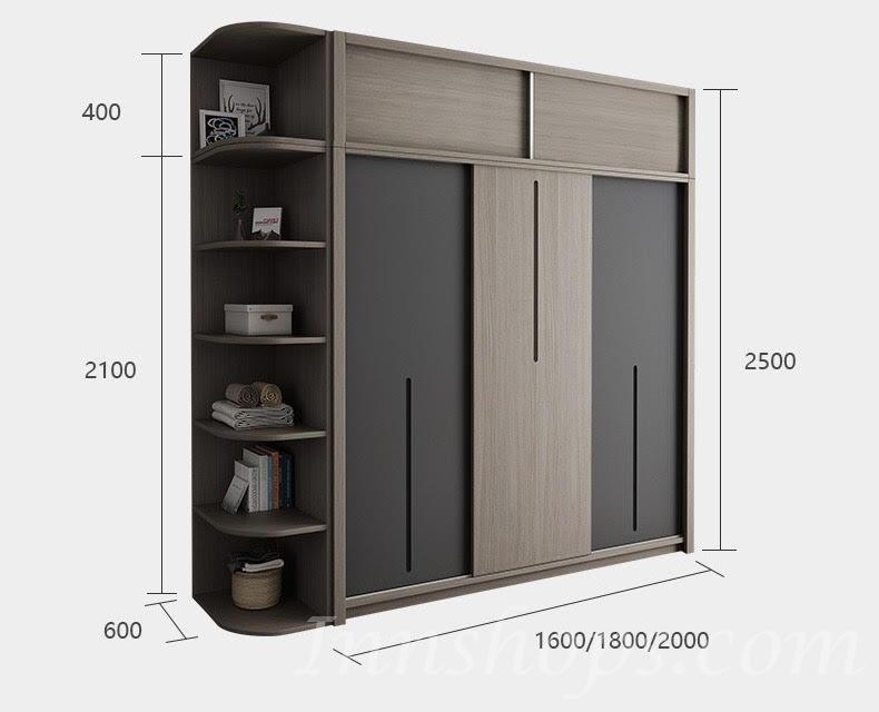 北歐格調.摩登.品味 雙門趟門衣櫃 160cm/180cm/200cm (IS4467)