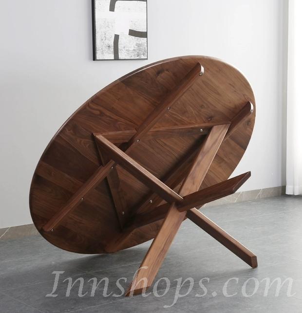 北歐實木系列 黑胡桃木餐桌椅子*120/140/160cm  (IS4436)