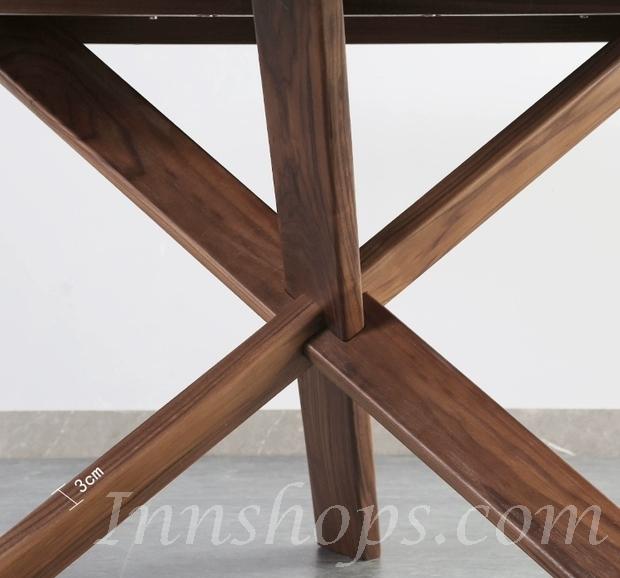 北歐實木系列 黑胡桃木餐桌椅子*120/140/160cm  (IS4436)