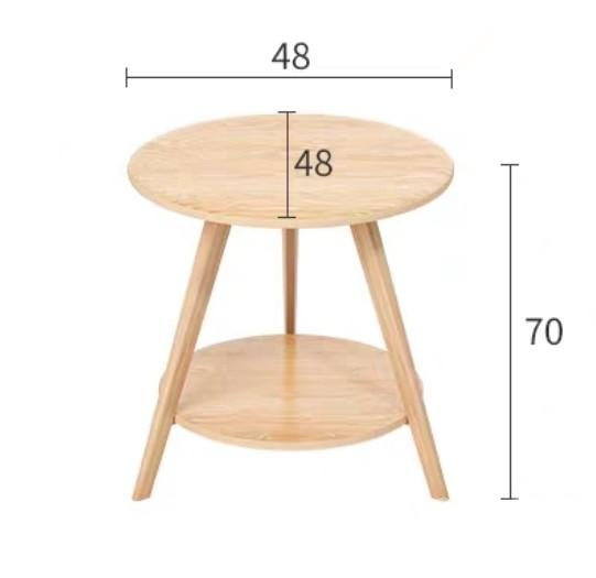 時尚系列 學校傢俱雙層茶几 直徑*48/60cm (IS5238)