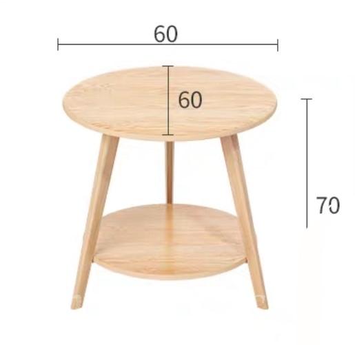時尚系列 學校傢俱雙層茶几 直徑*48/60cm (IS5238)