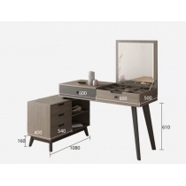 北歐格調.摩登.品味 伸縮梳妝檯 120~160cm (IS1377)