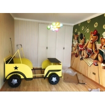兒童皇國 車款兒童床 小朋友床 3呎3(不包床褥) (IS2128)