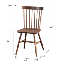 北歐實木系列 黑胡桃木伸縮餐桌椅子*(120-160)/(140-180)cm (IS2184)