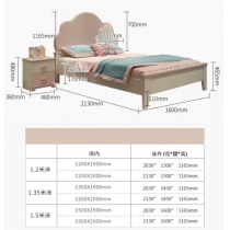 兒童傢俬系列 公主床 小朋友床*4呎/4呎半/5呎(不包床褥) (IS3065)