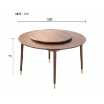 北歐實木系列 黑胡桃木餐桌椅子*70/80/130cm (IS4438)